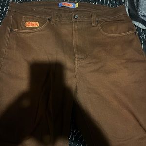 Brown empire pants good condition worn twice baggy fit size 34
